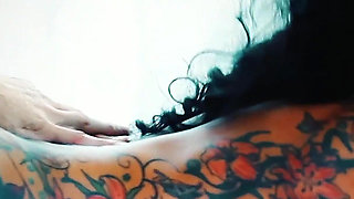 Latina Secretary Gets Spooge Shower on Her Tattood Hot Body