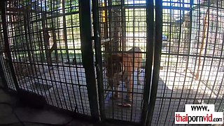 Dude feeding an amateur Thai teens pussy 2