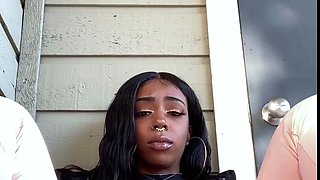Hot Black Maid Does Some Webcam Black and Ebony
