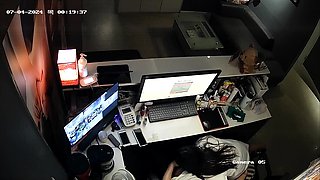 Naughty amateur Korean babe sucking cock on hidden cam
