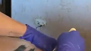 #205(2) Male Waxing. Smooth Penis and Scrotum