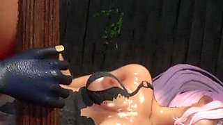 3D Anime Pink Haired Babe Fucked and Creampied by a Goblin Horde