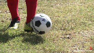 The soccer fan:first gangbang, dp, double anal, double vag, triple pen