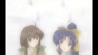 Hentai cartoon romantic couple enjoying hardcore sex