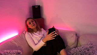 Eyla Moore's First Time in Studio on the White Casting Couch
