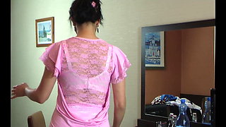 polish glamour milf stockings pink