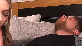 Petite Blonde Princess Gabie Monroe Worships Cock & Rides for a Dripping Creampie