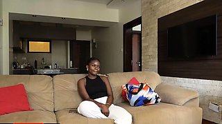This EBONY TEEN she begged for a ROUGH FUCK