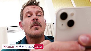 Cum in mouth clip with perfect Nina White and Jason Sarcinelli from Naughty America