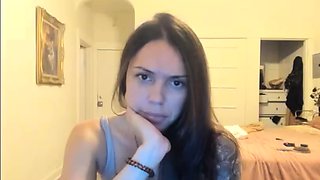 Beauty small tit amateur teen masturbating her shaved pussy