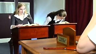 Redhead fetish spanking and pussy vibrating