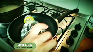 Pablo N3Grobar Face-Fucks Throatpie Queen in Kitchen