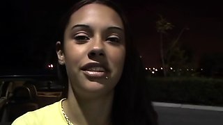 Cute brunette young hookup amateur teen blowjob