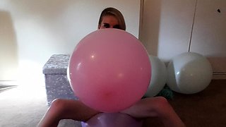 Amateur blonde does solo dildo tease on webcam