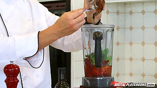 Kitchen Passionate Encounter with Aria Alexander