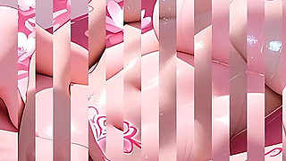 Lustrender: Curly Blue Eyed Flower Tattoo Bathtub Fingering - Ai Video