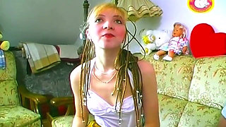 Blonde Amateur Fucked Hard on Couch and in Shower