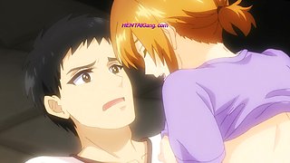 Busty tomboy rides hard on a messy mattress in the supply closet • Hentai Uncensored