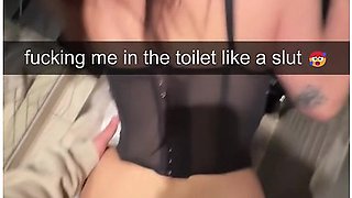 19 Year Old College Girl Caught Fucking In A Public Bathroom - Snap Compilation With Snap Chat