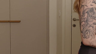 Oil Massage on a Shared Hotel Bed Step Mom Drops Her Straps for Step Son