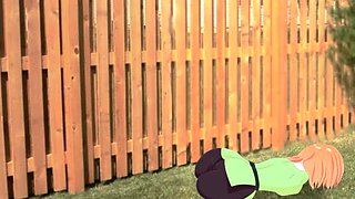 Sexual encounter between 2D animated Steve and armless, legless Alex in Minecraft hentai porn