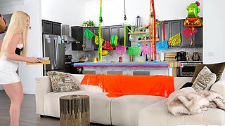 Cinco de Mayo surprize for teen stepsister and her sexy BFF