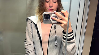 Gray Shirt Pixie Steamy Bath - Soapy Tease to Floor Ride