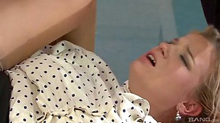 two sexy lesbian babes are happy to let the guy pound their pussies