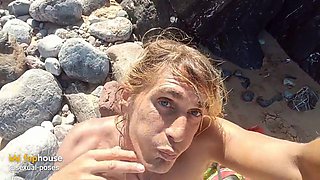 Sexy Crossdresser Hunks Naked Beach Solo