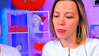 Horniest Amateur COllege Blonde Teen doggied on Webcam