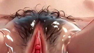 Extreme Close up Wet Hairy Pussy - Dripping & Beautiful Bush