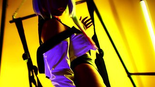 Cyberpunk.Lucy get pussy filled with cum - Trailer -