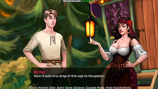 What a Legend Sex Scene Game Play Video Visual Novel Game Fucking with the Wich Giving Hand Job to Stepbrother