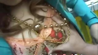 Asian Blowjob and Facial on Public Bus