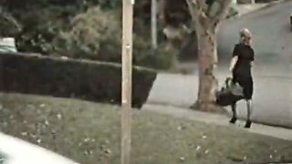 French maid sucks her master's stiff cock like a pro