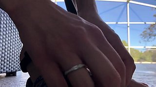 Amateur Foot Fetish Girlfriend Sucks and gives a Footjob
