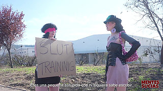 BDSM -emmita Misbehaves, and Fedora Delivers the Punishment