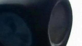 Dominating gas mask man