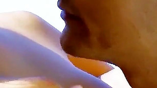 Marion is fucked anal by the camera men on the beach during a lesbian photoshoot