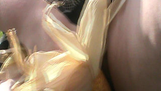 Corncub on the Car Jerking off