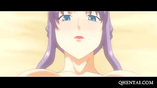 Wet hentai beauty fits teen cock up her slit