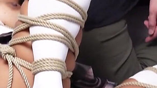 Shibari Bondage and Anal with Hot Japanese Sailor College Girl