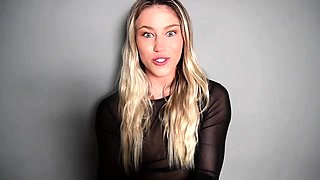 Cute blonde teen shows tit pussy and ass
