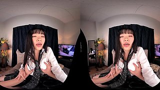 Alluring Japanese vixen indulges in sensual POV adventures with fiery passion