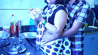 Husband Fucks Wife in Kitchen While Cooking