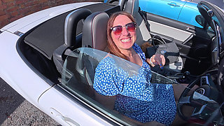 Real British MILF Drives Me in Her Car and Jerks Me off!