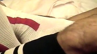 Bareback Baseball Sock Fetish Fuck