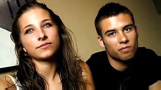 Shy Amateurs, young sexy pair get dirty.