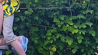 Rough Outdoor Fuck in the Garden While Picking Berries