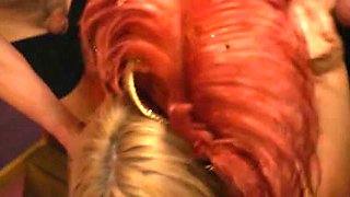 Wild mad orgy with beautiful girls
